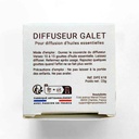 Diffuseur galet motif feuille - verso boite