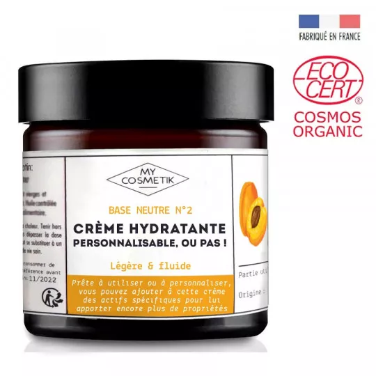 Base - Crème personnalisable bio - Hydratante fluide &amp; légère