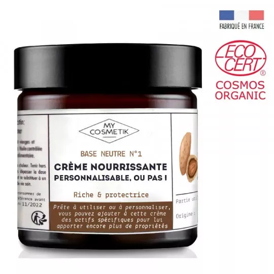 Base - Crème personnalisable bio - Nourrissante riche &amp; protectrice