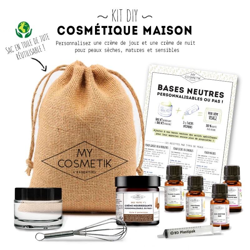 Kit de cremes diurnos e noturnos para personalizar (ou não!) para peles secas, maduras e sensíveis