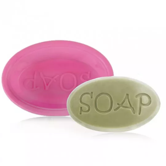 Oval silicone soap mold