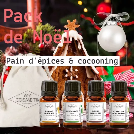 Pack diffusion « esprit de Noël » : pain d'épices &amp; cocooning