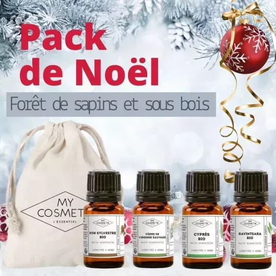 Pack diffusion « esprit de Noël » : forêt de sapin &amp; sous bois