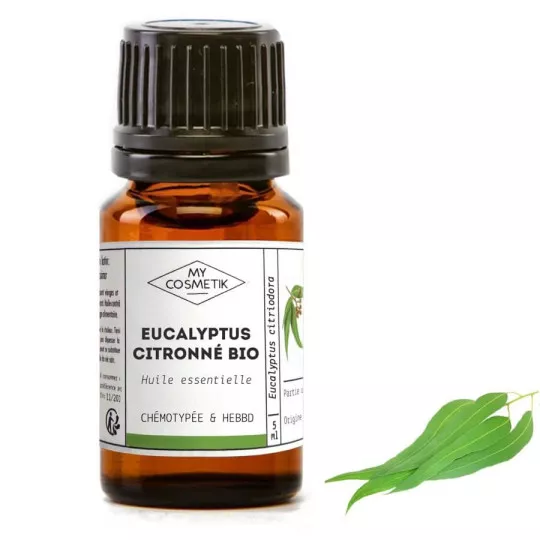 Huile essentielle bio d'eucalyptus citronné