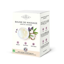 [K1758] DIY-cosmeticazakje - Recept voor ontspannende massagebalsem met lavendel en kokosolie