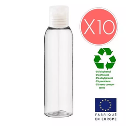 [RS666] 10 flaconi vuoti da 100 ml con tappo di servizio